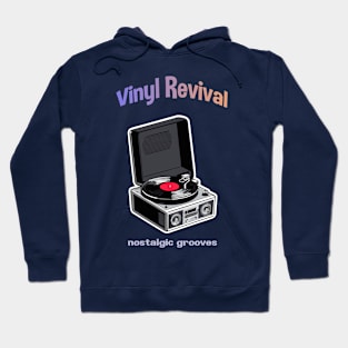 Vintage Vinyl Resurgence Design Hoodie